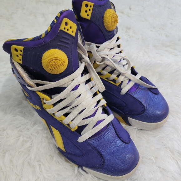 Retro Reebok Pump Shaq Attaq LSU High top Sneaker Shoe - Picture 2 of 7